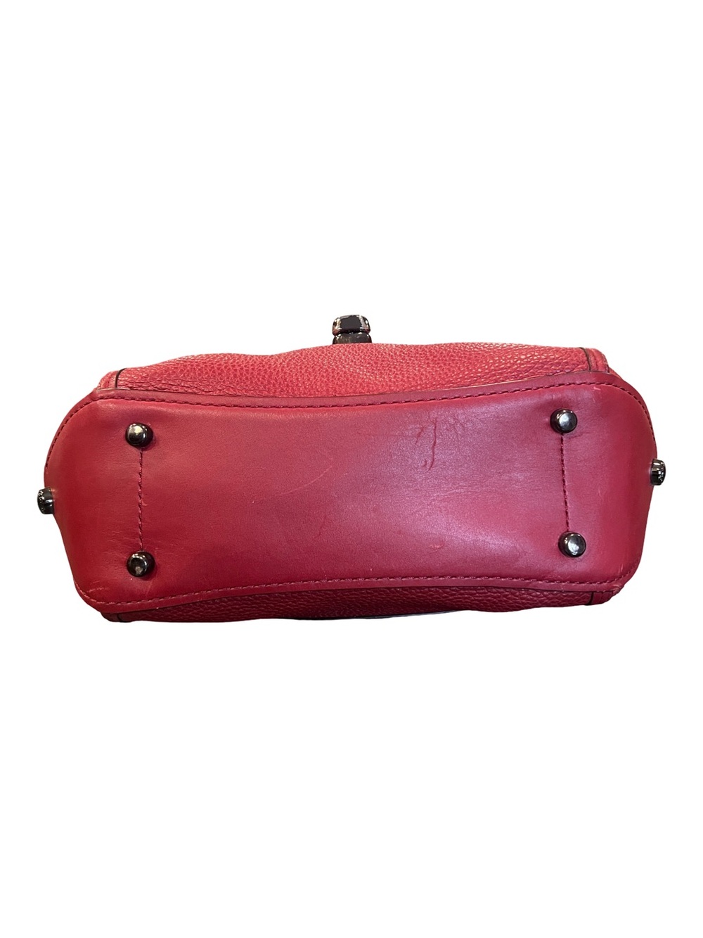 Coach Drifter Top-handle Satche! (Model 38388) Red Leather Purse Shoulder Bag - Picture 11 of 14